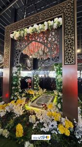 گل‌آرایی مزار سید حسن نصرالله برای مراسم سالگرد شهادتش