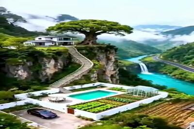معماری خلاقانه؛ خونه ساختن تو کوهستان با ویو بهشت و آهنگ رودخونه انگار نقاشیه