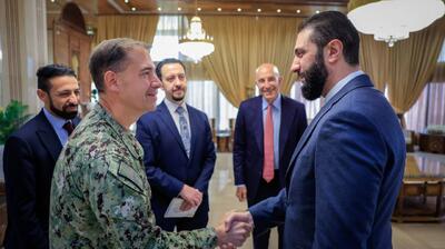 دیدار فرستاده آمریکا با الجولانی + عکس