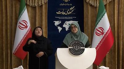 بد شدن حال سخنگوی دولت در نشست خبری + فیلم