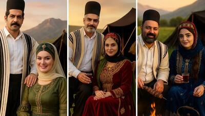 رونمایی جنجالی هوش مصنوعی: لباس بختیاری به کدام بازیگر می‌آید؟ (عکس)