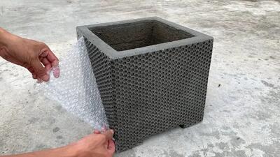 ساخت گلدان خاص و ارزان با مواد اولیه ساده (فیلم)