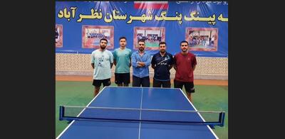 ورزشکاران برتر مسابقات هفتگی تنیس روی میز در قزوین مشخص شدند