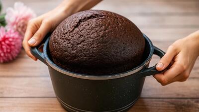 طرز تهیه کیک خیس شکلاتی بدون نیاز به فر / در قابلمه کیک خیس درست کنید