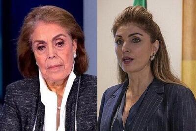 همسر رضا پهلوی شمشیر را برای شیرین هانتر از رو بست