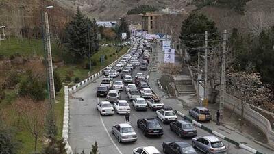 ترافیک سنگین در محور کندوان و آزادراه تهران-شمال