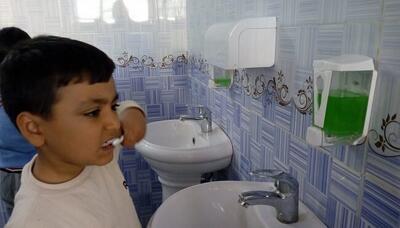 اجرای طرح مسواک گروهی در مدارس خراسان شمالی