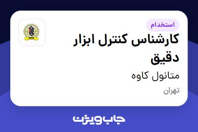 استخدام کارشناس کنترل ابزار دقیق در متانول کاوه