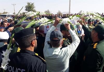پیکر شهید حجت‌الاسلام ولی‌زاده در باروق تشییع شد تصویر - تسنیم