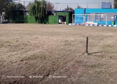 چمن یک ورزشگاه دیگر تهران زیر کشت رفت(عکس)
