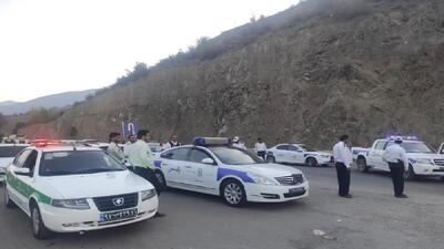 تردد خودروها از چالوس به کرج و تهران ممنوع شد