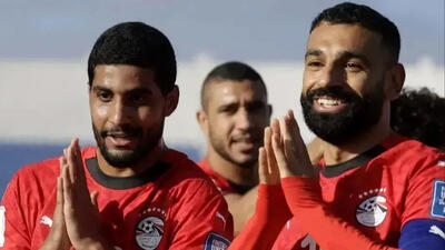 رقص محمد صلاح در رختکن بعد از صعود تیم ملی مصر به جام جهانی