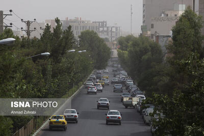 وقوع گردوخاک در تهران
