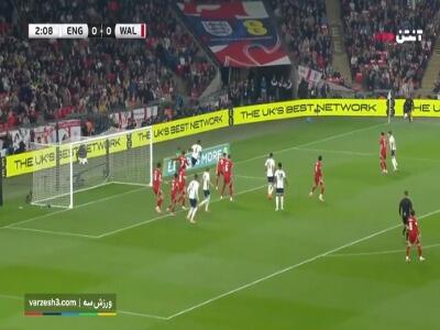 گل اول انگلیس به ولز