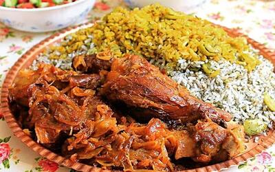 باقالی پلو با ماهیچه به سبک رستورانی