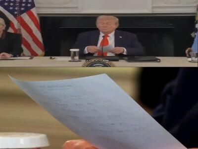 یک تکه کاغذ، ترامپ را لو داد!