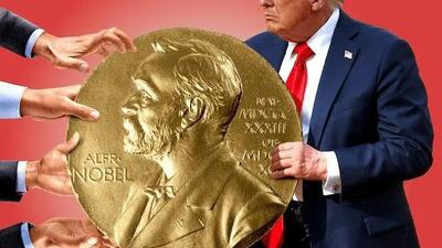 مدال نوبل به گردن ترامپ افتاد!+عکس