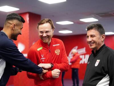  بگو و بخند قلعه‌نویی و محبی با سرمربی روسیه