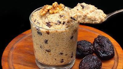طرز تهیه صبحانه بدون قند با جو دوسر پرک و موز برای کاهش وزن !