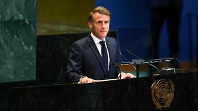 ماکرون: یک نیروی بین‌المللی در غزه مستقر شود