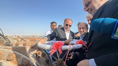 بهره‌برداری از فاز نخست طرح آبرسانی به یک مجتمع پرورش میگو با حضور وزیر جهاد کشاورزی