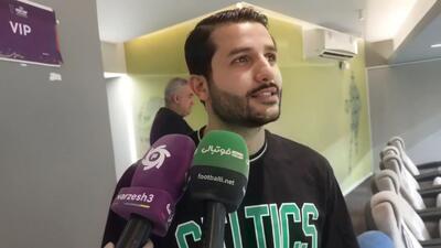 مصاحبه عارف غلامی پس از برتری تیم بسکتبال استقلال مقابل شهرداری گرگان