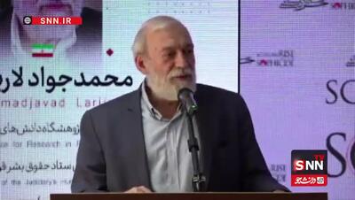 ادبیات خاص جواد لاریجانی مقابل دوربین‌ها: واقعا در پیتی است!