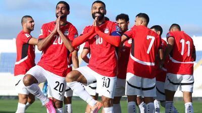  دبل محمد صلاح در دیدار مقابل جیبوتی