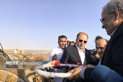 طرح آبرسانی مجتمع پرورش میگو با اشتغالزایی برای ۳۰۰ نفر افتتاح شد