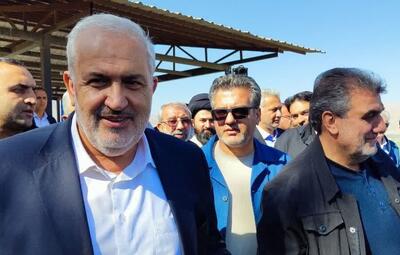 بازدید وزیر نیرو از بند انحرافی سیمین دشت