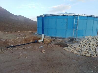 بهره‌برداری از مخزن ۵۰۰ مترمکعبی آب در روستای انجیلاق شهرستان آبیک