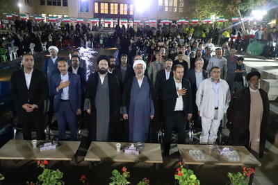 آیین افتتاحیه المپیاد ورزشی پرچم‌ در شهرستان خمین