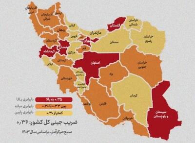 عدالت در مسیر ناتمام؛ کدام استان‌ها هنوز گرفتار شکاف درآمدی‌اند؟