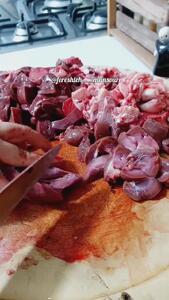 طرز تهیه قاورمه یا قورمه دل و جگر گوسفندی + فیلم