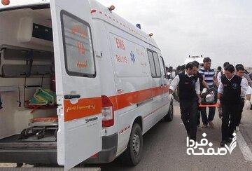 انحراف مینی‌بوس از جاده ۱۴ مصدوم برجای گذاشت