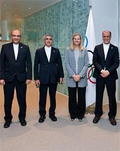 دیدار خسروی‌وفا با اولین رئیس زن IOC
