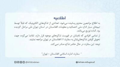 صدور کارت‌ملی اتباع افغان در تهران متوقف شد