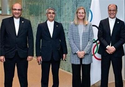 دیدار خسروی‌وفا و علی‌نژاد با رئیس جدید کمیته بین‌المللی المپیک - تسنیم