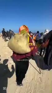 بازگشت آوارگان فلسطینی به شهر غزه +فیلم