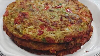 دستور آسان کوکوی سبزیجات با بادمجان : پخت کوکوی بدون گوشت رژیمی خانگی راحت