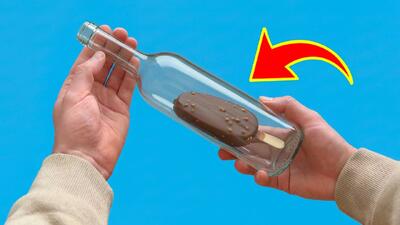 هیچ کس انتظار این را نداشت! (بستنی داخل بطری)