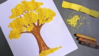 پروژه های درخت کاغذی | نحوه ساخت کلاژ درخت کاغذی!
