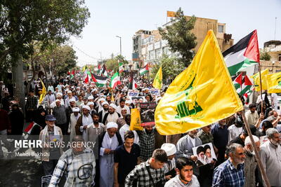 راهپیمایی «بشارت نصر» در قم آغاز شد