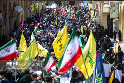 راهپیمایی بشارت نصر در بهاباد برگزار شد