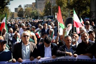 فریاد انزجار آذری ها از رژیم غاصب اسراییل در راهپیمایی «بشارت نصر» - پارس فوتبال