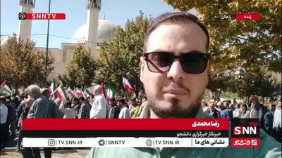 گزارش خبرنگار SNNTV از حضور با شکوه مردم زنجان در راهپیمایی «بشارت نصر»