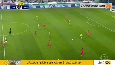 گل دوم رودریگو به کره جنوبی (کره جنوبی 0-4 برزیل)