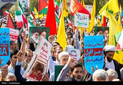 راهپیمایی «بشارت نصر» در قم؛ تجدید پیمان مردم با فلسطین و مقاومت  تصاویر - تسنیم