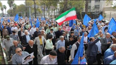 راهپیمایی اعلام همبستگی گیلانی ها با مردم قهرمان غزه  + تصاویر