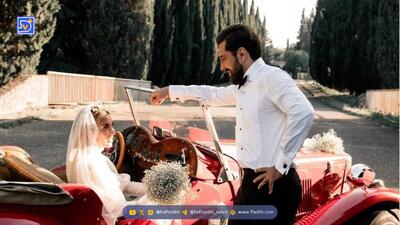 چیدمان شیک و لاکچری خانه مشترک بهرام رادان و مینا مختاری / میز سنگ مرمر، گلدون اشرافی و ویو ابدی به کل تهران